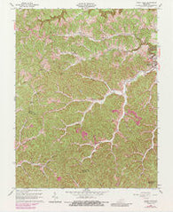 Sandy Hook Kentucky Historical topographic map, 1:24000 scale, 7.5 X 7.5 Minute, Year 1962