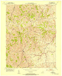 Sardis Kentucky Historical topographic map, 1:24000 scale, 7.5 X 7.5 Minute, Year 1952
