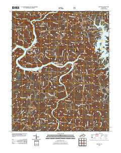 Sawyer Kentucky Historical topographic map, 1:24000 scale, 7.5 X 7.5 Minute, Year 2010
