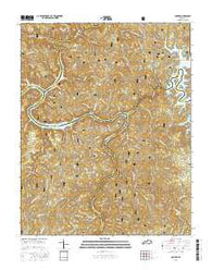 Sawyer Kentucky Current topographic map, 1:24000 scale, 7.5 X 7.5 Minute, Year 2016