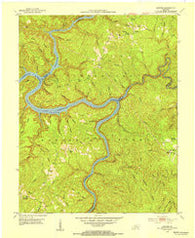 Sawyer Kentucky Historical topographic map, 1:24000 scale, 7.5 X 7.5 Minute, Year 1952