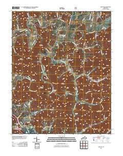 Saxton Kentucky Historical topographic map, 1:24000 scale, 7.5 X 7.5 Minute, Year 2011