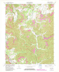 Saxton Kentucky Historical topographic map, 1:24000 scale, 7.5 X 7.5 Minute, Year 1970