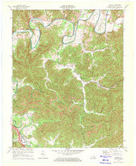 Saxton Kentucky Historical topographic map, 1:24000 scale, 7.5 X 7.5 Minute, Year 1970