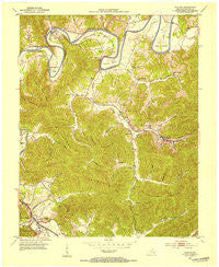 Saxton Kentucky Historical topographic map, 1:24000 scale, 7.5 X 7.5 Minute, Year 1952