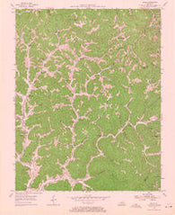 Scalf Kentucky Historical topographic map, 1:24000 scale, 7.5 X 7.5 Minute, Year 1954