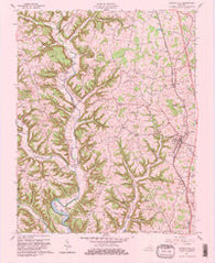 Science Hill Kentucky Historical topographic map, 1:24000 scale, 7.5 X 7.5 Minute, Year 1961