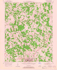 Scottsville Kentucky Historical topographic map, 1:24000 scale, 7.5 X 7.5 Minute, Year 1954