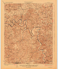 Scottsville Kentucky Historical topographic map, 1:62500 scale, 15 X 15 Minute, Year 1926