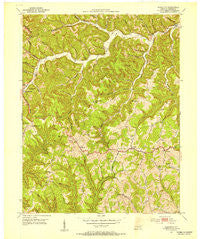 Scranton Kentucky Historical topographic map, 1:24000 scale, 7.5 X 7.5 Minute, Year 1952