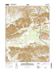Sebree Kentucky Current topographic map, 1:24000 scale, 7.5 X 7.5 Minute, Year 2016