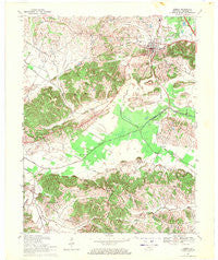 Sebree Kentucky Historical topographic map, 1:24000 scale, 7.5 X 7.5 Minute, Year 1969