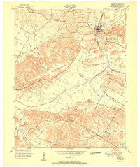 Sebree Kentucky Historical topographic map, 1:24000 scale, 7.5 X 7.5 Minute, Year 1951