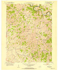 Shady Nook Kentucky Historical topographic map, 1:24000 scale, 7.5 X 7.5 Minute, Year 1952