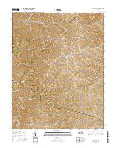 Sharpsburg Kentucky Current topographic map, 1:24000 scale, 7.5 X 7.5 Minute, Year 2016