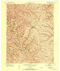 Sharpsburg Kentucky Historical topographic map, 1:24000 scale, 7.5 X 7.5 Minute, Year 1952
