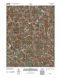 Shawhan Kentucky Historical topographic map, 1:24000 scale, 7.5 X 7.5 Minute, Year 2010