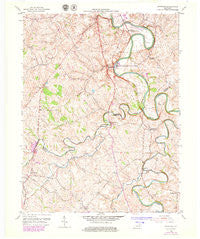 Shawhan Kentucky Historical topographic map, 1:24000 scale, 7.5 X 7.5 Minute, Year 1954