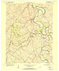 Shawhan Kentucky Historical topographic map, 1:24000 scale, 7.5 X 7.5 Minute, Year 1954