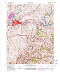Shelbyville Kentucky Historical topographic map, 1:24000 scale, 7.5 X 7.5 Minute, Year 1965