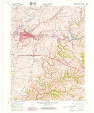 Shelbyville Kentucky Historical topographic map, 1:24000 scale, 7.5 X 7.5 Minute, Year 1965
