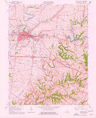 Shelbyville Kentucky Historical topographic map, 1:24000 scale, 7.5 X 7.5 Minute, Year 1965