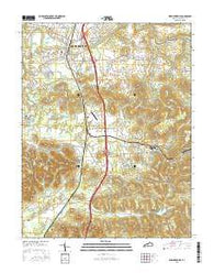 Shepherdsville Kentucky Current topographic map, 1:24000 scale, 7.5 X 7.5 Minute, Year 2016