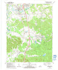 Shepherdsville Kentucky Historical topographic map, 1:24000 scale, 7.5 X 7.5 Minute, Year 1991
