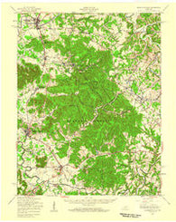 Shepherdsville Kentucky Historical topographic map, 1:62500 scale, 15 X 15 Minute, Year 1949