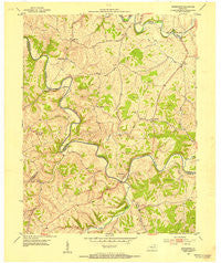 Sherburne Kentucky Historical topographic map, 1:24000 scale, 7.5 X 7.5 Minute, Year 1952