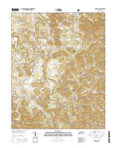 Shopville Kentucky Current topographic map, 1:24000 scale, 7.5 X 7.5 Minute, Year 2016