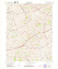 Sideview Kentucky Historical topographic map, 1:24000 scale, 7.5 X 7.5 Minute, Year 1965