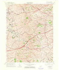 Sideview Kentucky Historical topographic map, 1:24000 scale, 7.5 X 7.5 Minute, Year 1965