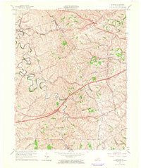 Sideview Kentucky Historical topographic map, 1:24000 scale, 7.5 X 7.5 Minute, Year 1965