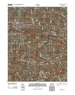 Simpsonville Kentucky Historical topographic map, 1:24000 scale, 7.5 X 7.5 Minute, Year 2010