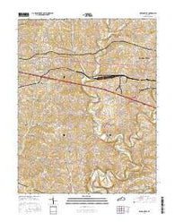 Simpsonville Kentucky Current topographic map, 1:24000 scale, 7.5 X 7.5 Minute, Year 2016