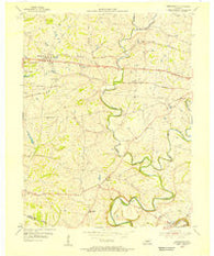 Simpsonville Kentucky Historical topographic map, 1:24000 scale, 7.5 X 7.5 Minute, Year 1954