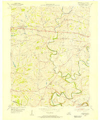 Simpsonville Kentucky Historical topographic map, 1:24000 scale, 7.5 X 7.5 Minute, Year 1954