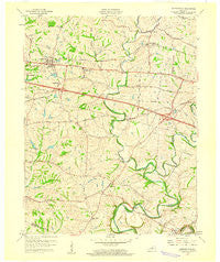 Simpsonville Kentucky Historical topographic map, 1:24000 scale, 7.5 X 7.5 Minute, Year 1960