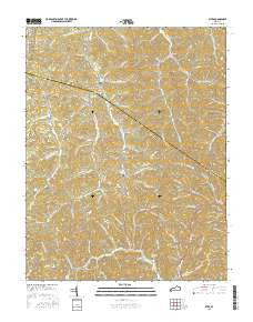 Sitka Kentucky Current topographic map, 1:24000 scale, 7.5 X 7.5 Minute, Year 2016