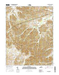 Slaughters Kentucky Current topographic map, 1:24000 scale, 7.5 X 7.5 Minute, Year 2016