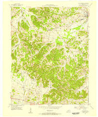 Slaughters Kentucky Historical topographic map, 1:24000 scale, 7.5 X 7.5 Minute, Year 1954