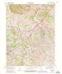 Smithfield Kentucky Historical topographic map, 1:24000 scale, 7.5 X 7.5 Minute, Year 1969