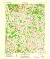 Smithfield Kentucky Historical topographic map, 1:24000 scale, 7.5 X 7.5 Minute, Year 1961