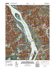 Smithland Kentucky Historical topographic map, 1:24000 scale, 7.5 X 7.5 Minute, Year 2011