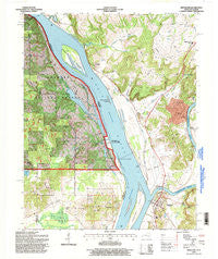 Smithland Kentucky Historical topographic map, 1:24000 scale, 7.5 X 7.5 Minute, Year 1996
