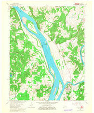 Smithland Kentucky Historical topographic map, 1:24000 scale, 7.5 X 7.5 Minute, Year 1967