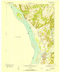 Smithland Kentucky Historical topographic map, 1:24000 scale, 7.5 X 7.5 Minute, Year 1954