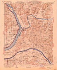 Smithland Illinois Historical topographic map, 1:62500 scale, 15 X 15 Minute, Year 1929