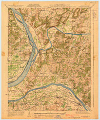 Smithland Illinois Historical topographic map, 1:62500 scale, 15 X 15 Minute, Year 1929